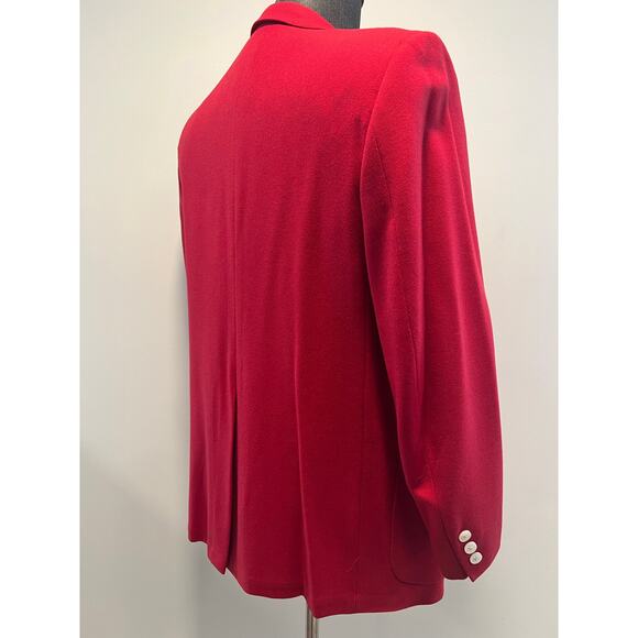 Hickey Freeman Red Cashmere Suit Jacket Blazer 3 Button Size 42 JP - Picture 4 of 9